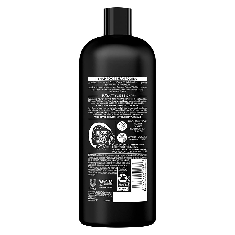 شامپو آبرسان موهای فر ترزمی TRESemme Flawless Curls حجم 828 میل