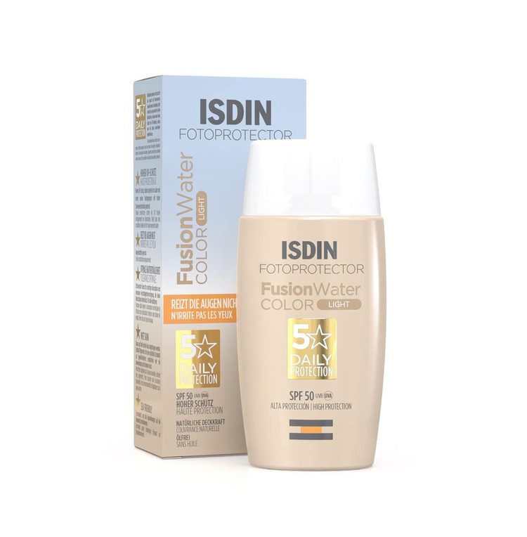 ضد آفتاب فیوژن واتر SPF50 رنگی ایزدین (تولید2023)