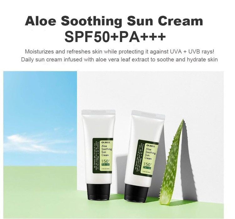 کرم ضد آفتاب آلوئه ورا کوزارکس SPF50 حجم 50 میل