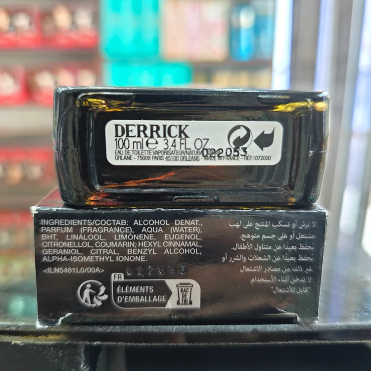 ادکلن مردانه اورلین مدل Derrick درک مردانه اصلی فرانسه با ضمانت وارداتی