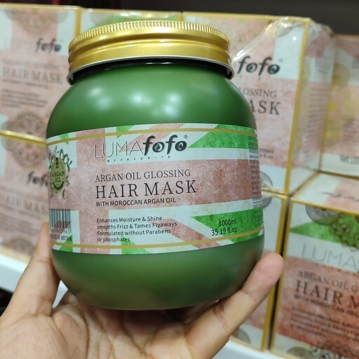 ماسک مو روغن آرگان لومو فوفو حجم ۹۰۰ میلی لیتر