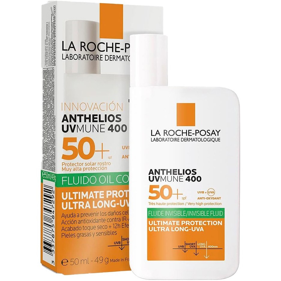 ضد آفتاب بی رنگ پوست چرب لاروش پوزای La roche posay حجم 50ml