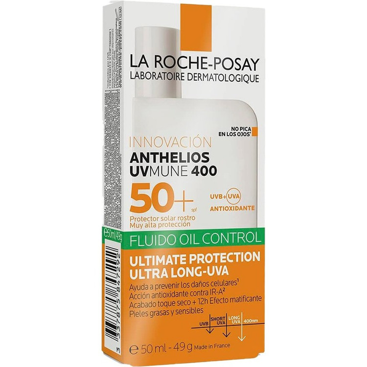 ضد آفتاب بی رنگ پوست چرب لاروش پوزای La roche posay حجم 50ml