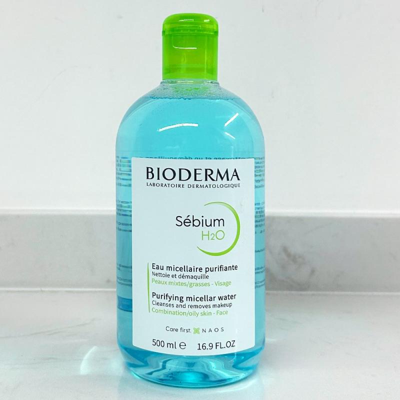 محلول پاک کننده آرایش بایودرما مدل Sebium H2O حجم 500 میلی لیتر
