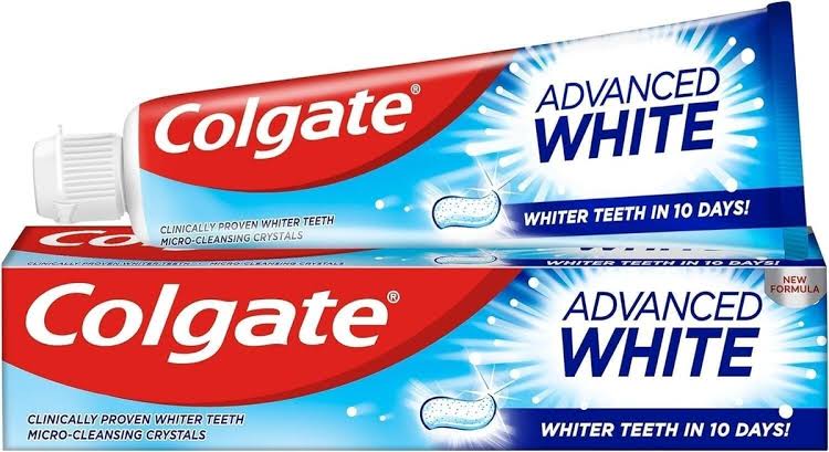 خمیردندان سفیدکننده کلگیت Colgate Advanced White حجم 100 میلی لیتر