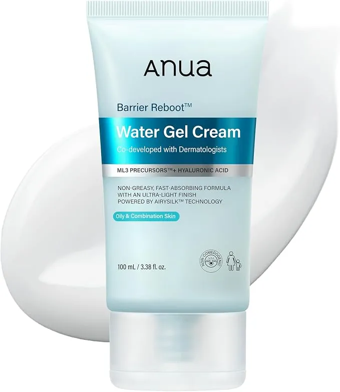 کرم ژل آبرسان و ترمیم‌کننده سد دفاعی آنوا Anua Barrier Reboot Water Gel Cream حجم 100 میل