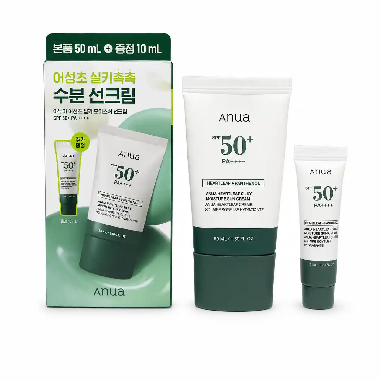 ضدآفتاب آنوآ مدل Heartleaf Silky Moisture Sun Cream SPF50+ PA++++ | همراه با تستر رایگان